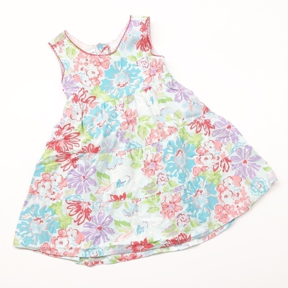 B.T. Kids floral cut out back girls dress